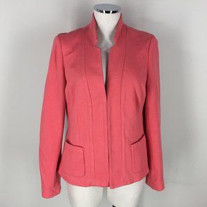 Boden M 8 Peach Pink Ponte Blazer Collarless